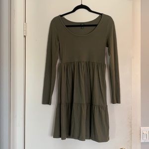 Olive Green Adorable, Comfy Dress